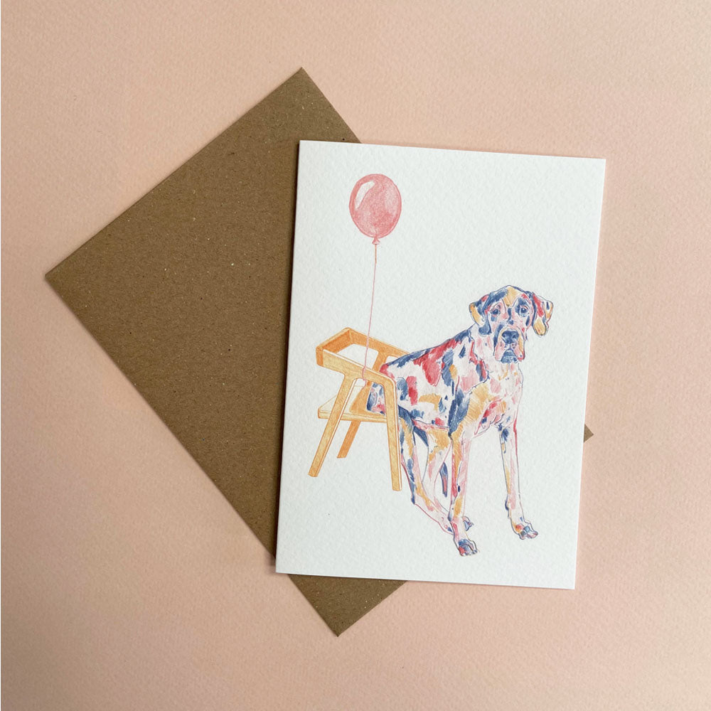 Great Dane on Chair