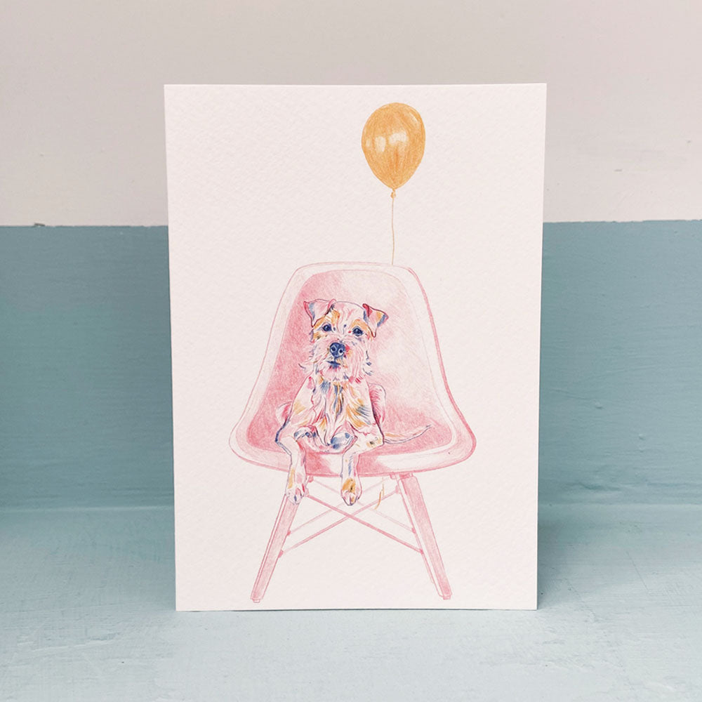 Parsons Terrier on Chair