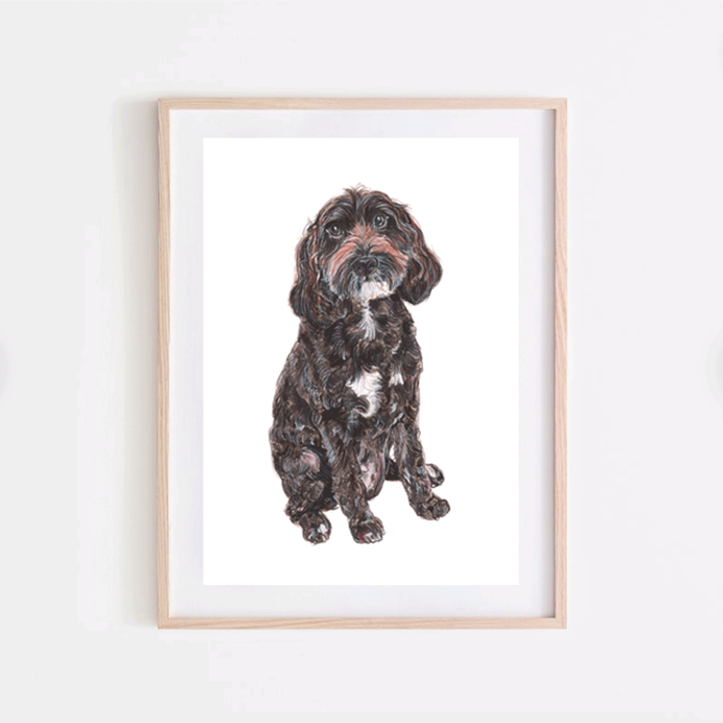 Brown Cockapoo Print