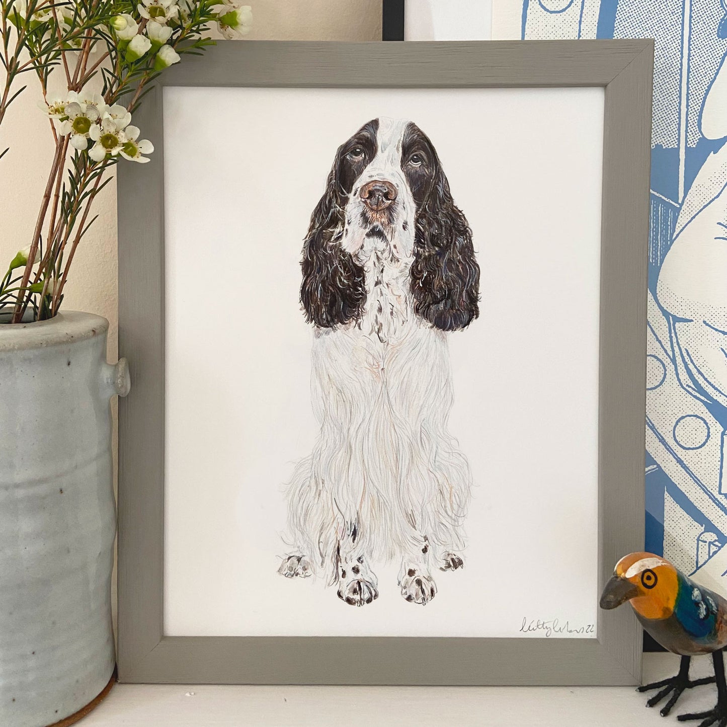Cocker Spaniel Original Drawing